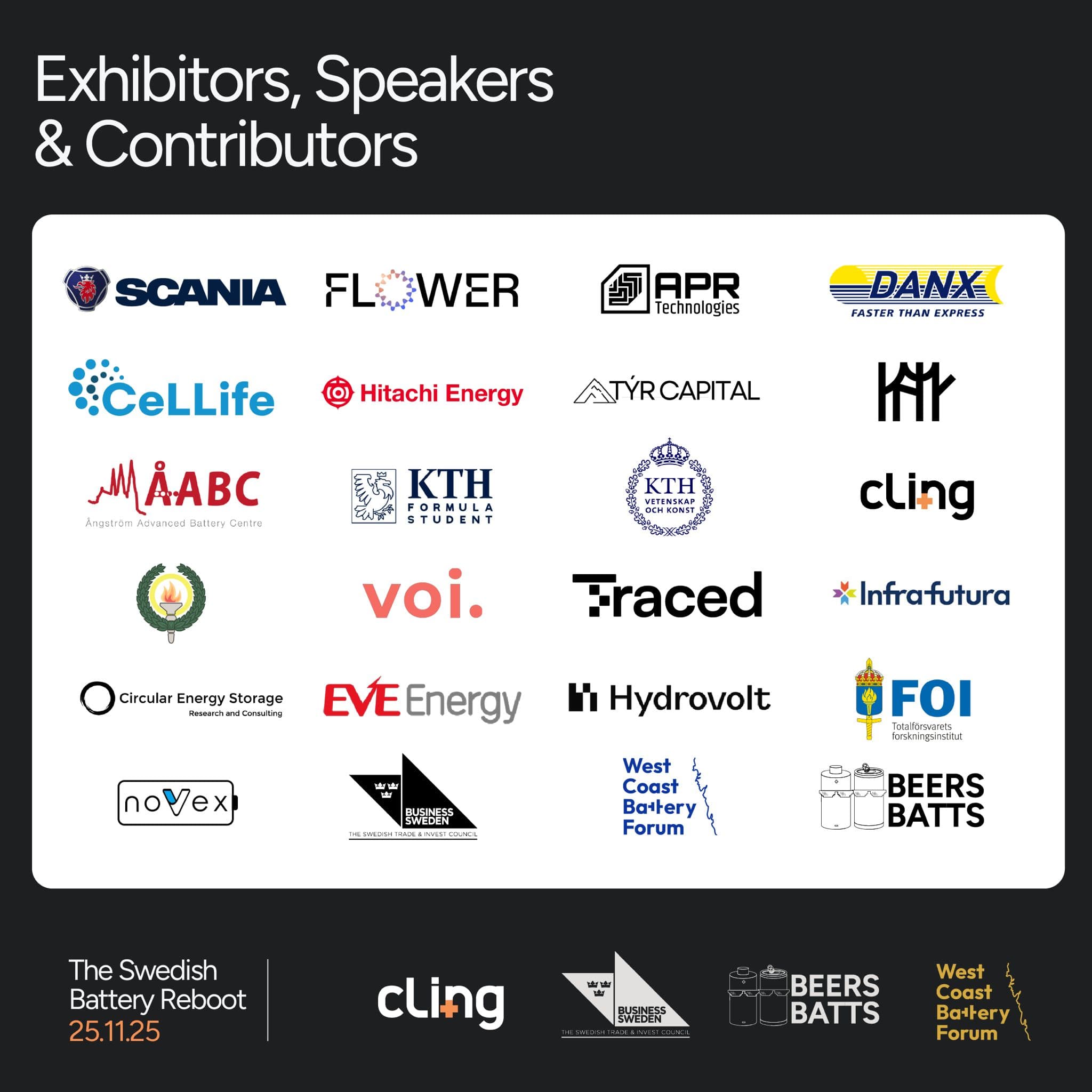 Exhibitors, Speakers & Contributors